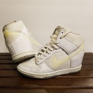 Nike Dunk Sky Hi Platform Shoes White 6